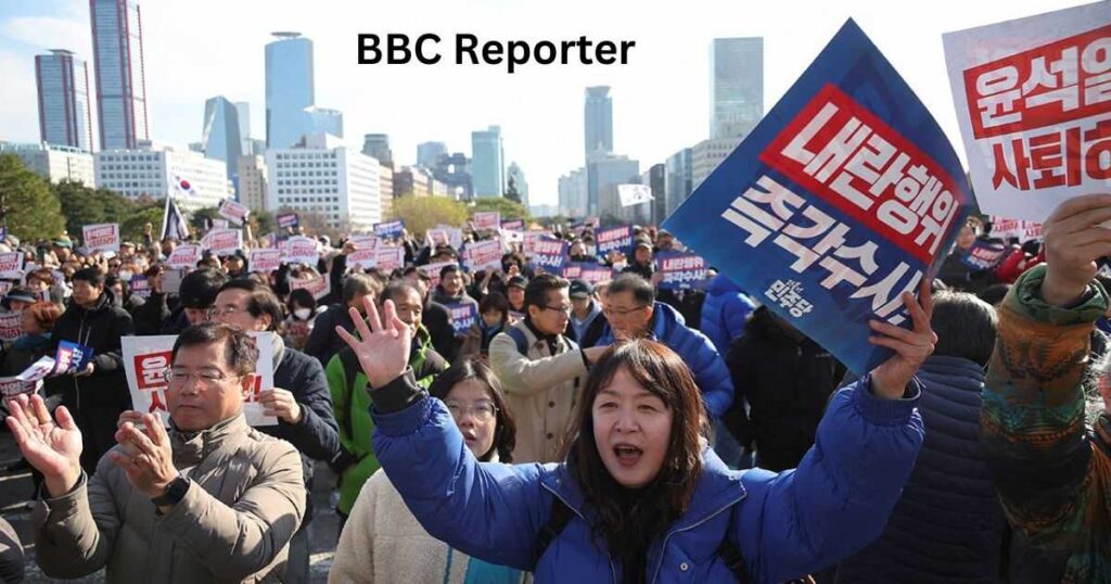 BBC Reporter Sees Disbelief Among Seoul Protesters