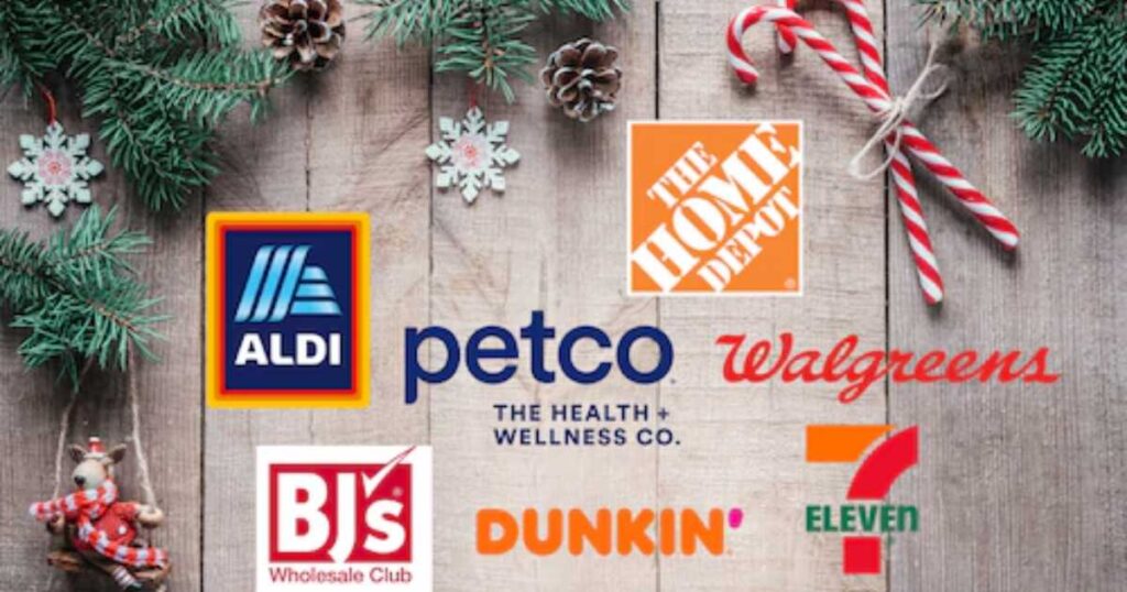 Here are the stores that are open and closed on Christmas 2024